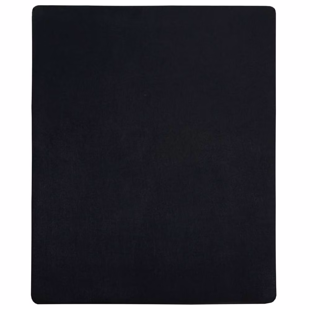 Berkfield Home Black Cotton Jersey Fitted Sheet W/D/H: 180 x 200 cm – 2