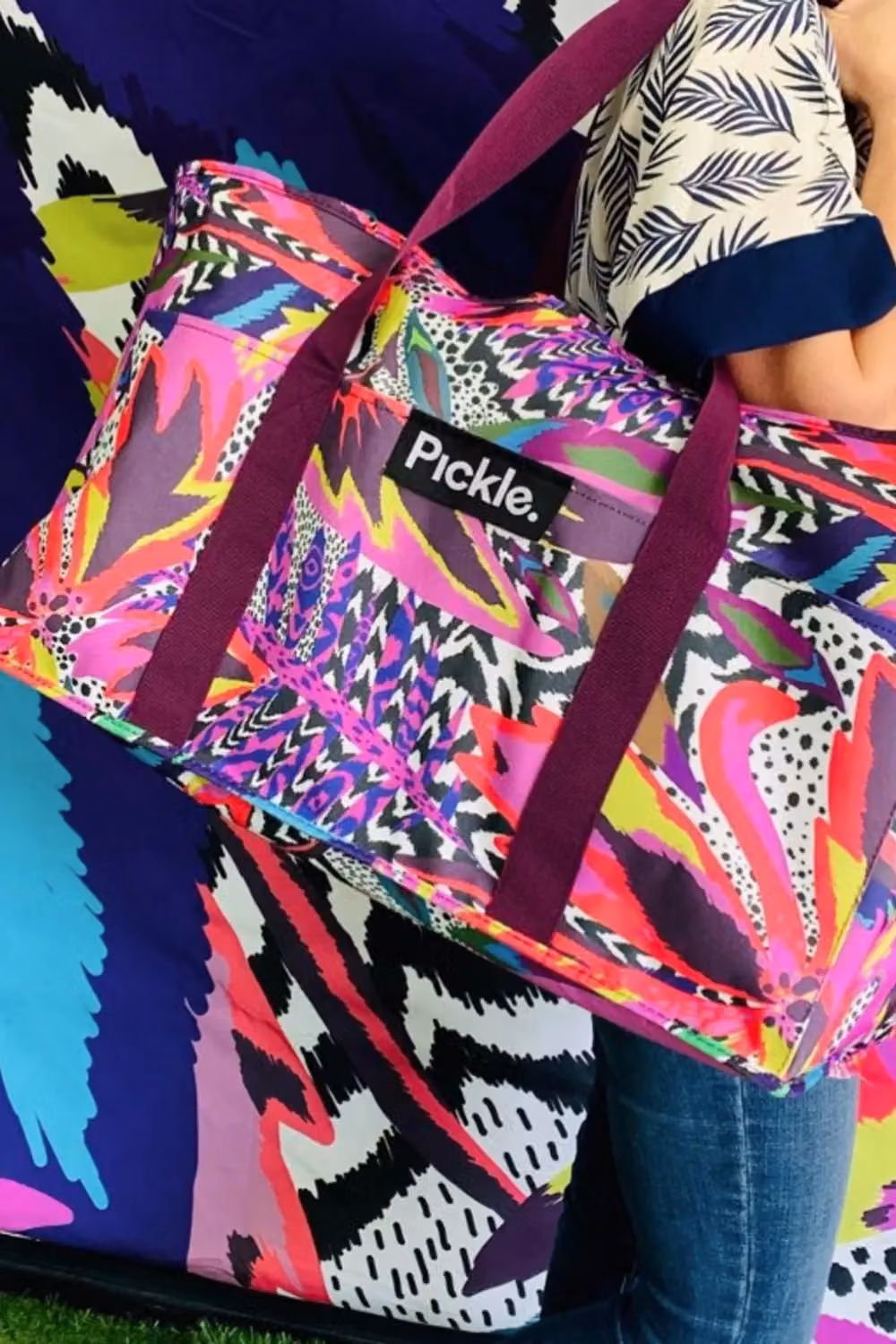 Pickle Picnic Bird of Paradise 3-in-1 Multicolour Fabric Picnic Bag Set – 4
