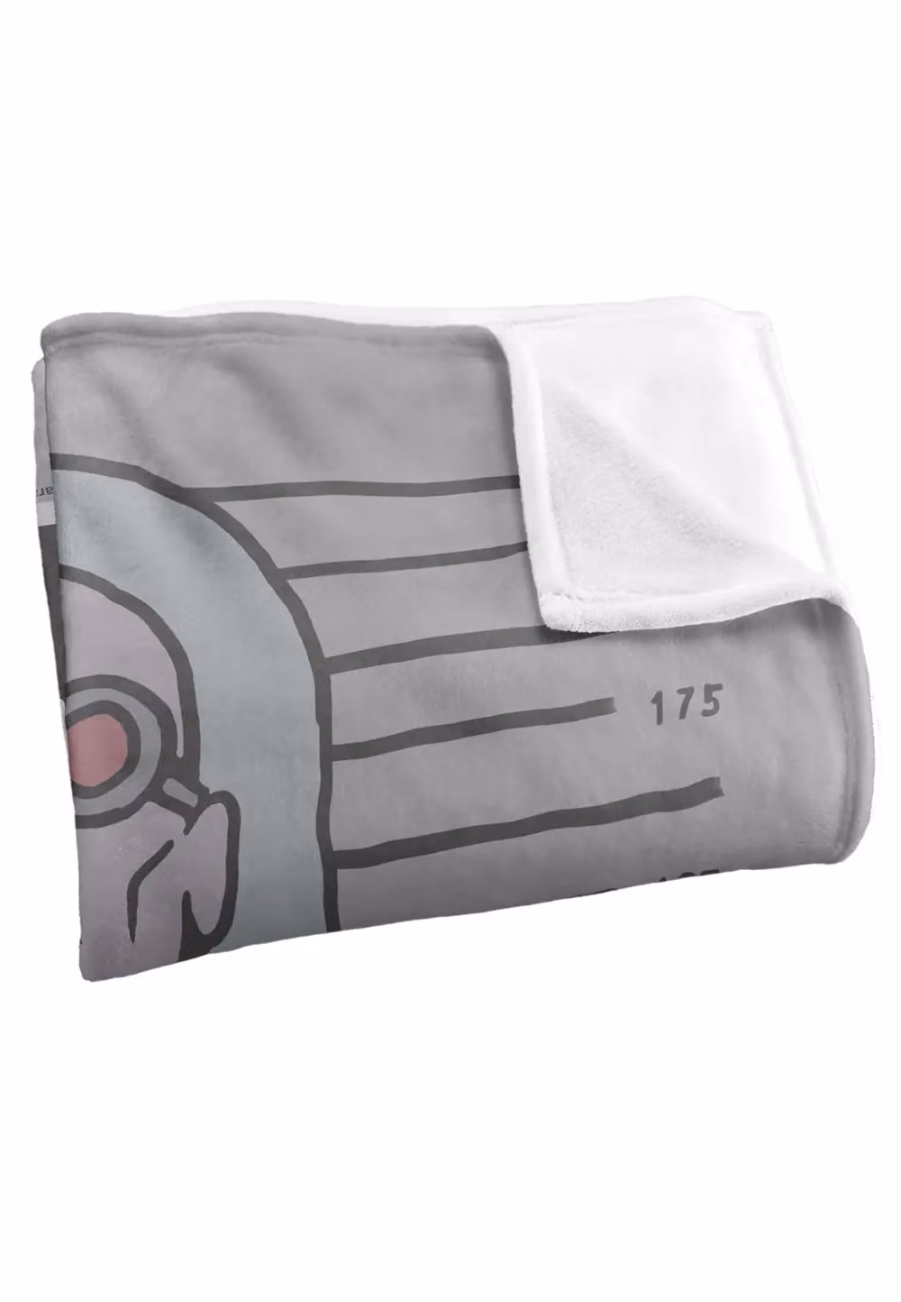 DC Comics Batman Mr Freeze Mugshot Blanket in White and Grey, W: 152 cm, D: 127 cm – 3