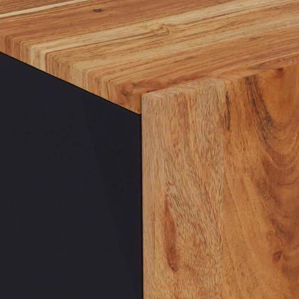 Berkfield Home Acacia Wood Sideboard in Brown, W/D/H: 60 x 33 x 75 cm – 3