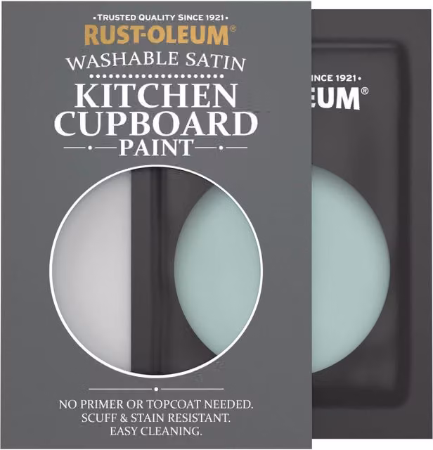 Rust-Oleum Kitchen Cupboard Satin Finish Tester Sachet in Coastal Blue, 10ml