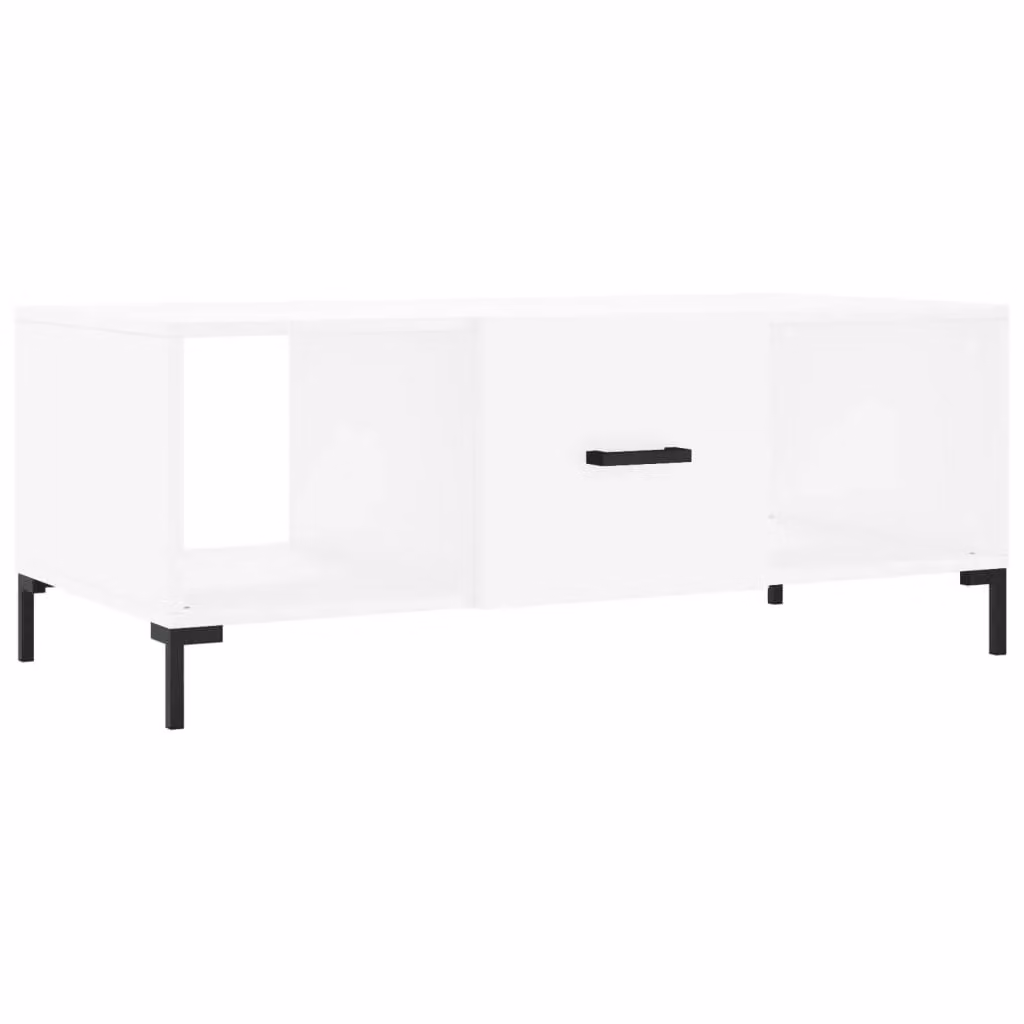 Berkfield Home Modern White Coffee Table, W/D/H: 102 x 50 x 40 cm – 2