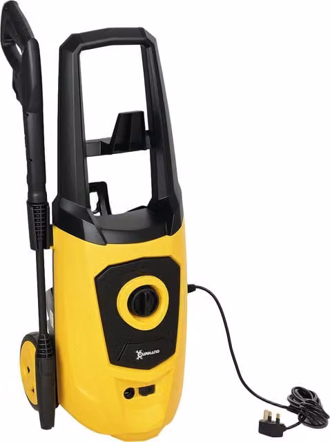 DURHAND 1800W High Pressure Washer, 150 Bar, 510 L/h Flow, Yellow