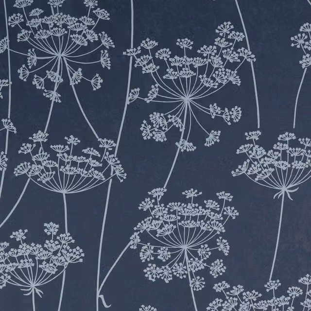 Superfresco Easy Aura Floral Print Vinyl Wallpaper in Blue
