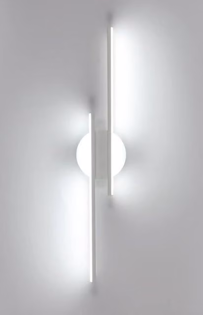 Pheashine White 60cm Linear LED Wall Light, 24W, 6500K Cool White, Aluminium Construction