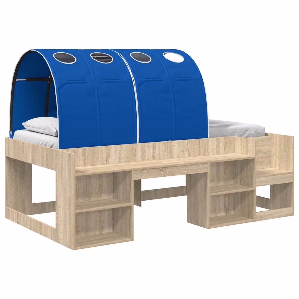 Berkfield Home 3-Piece Childrens Bed with Tunnel in Brown and Blue Sonoma Engineered Wood – 2