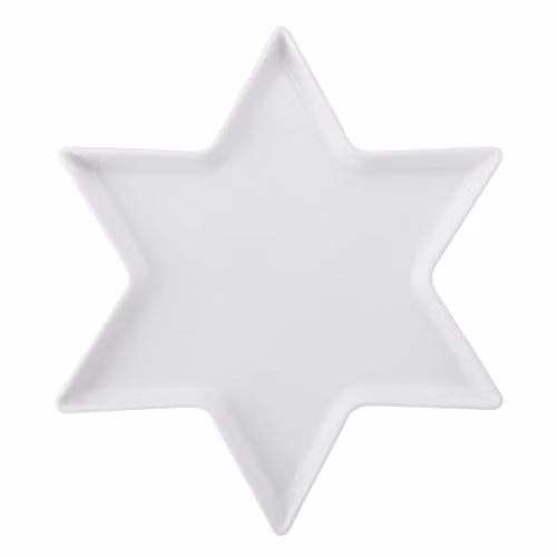 Mikasa Chalk Star Porcelain Serving Platter, White, Diameter: 30 cm