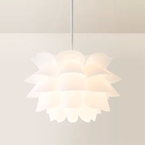 MiniSun Modern White Intricate Design Ceiling Light Shade, Width: 40 cm