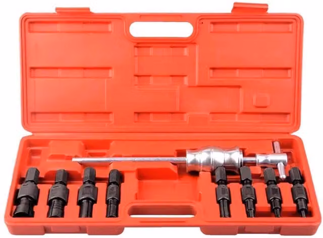 Nordara 8-32mm Inner Bearing Puller Slide Hammer Tool Set in Silver