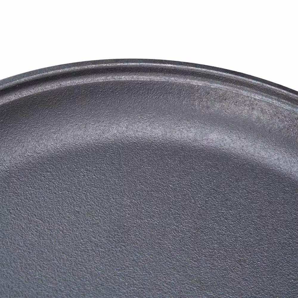 FLAVORA Black Uncoated Cast Iron Frying Pan, 30 cm – 2