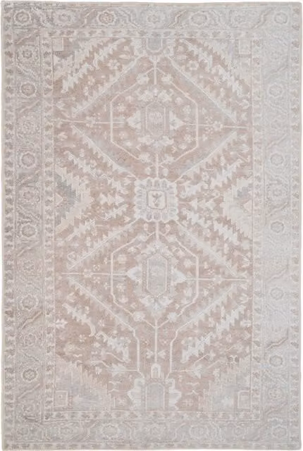 The Rug House Aztec Ethnic Washable Area Rug, Beige, W: 240 cm, D: 60 cm