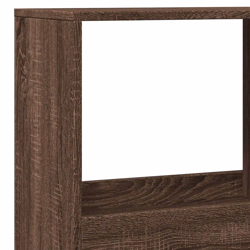 Berkfield Home Brown Oak Room Divider, W: 100 cm, D: 33 cm, H: 175 cm – 4