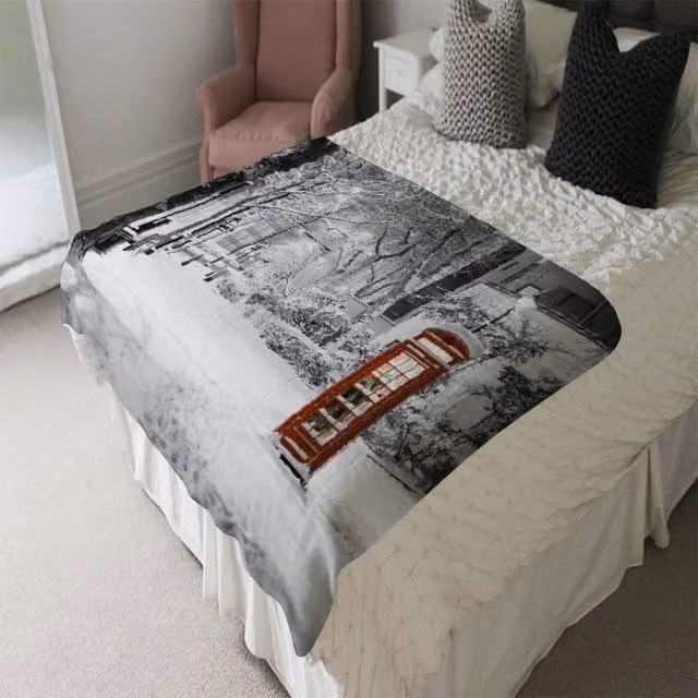 Benjamin Tate Design LTD London Snow Soft White Blanket