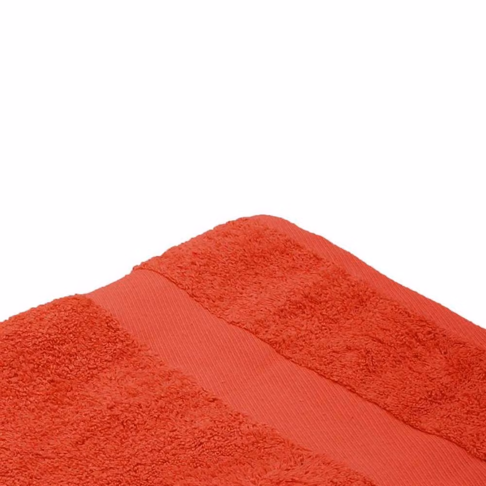 Jassz Premium Heavyweight Plain Cotton Terry Bath Towel in Red, W: 70 cm, L: 140 cm, 550 GSM – 2