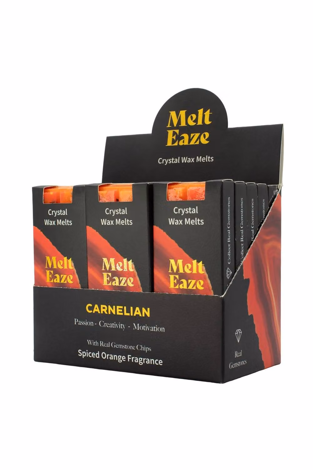 KDMD MeltEaze Carnelian Fire Spiced Orange Wax Melts, 50g – 3
