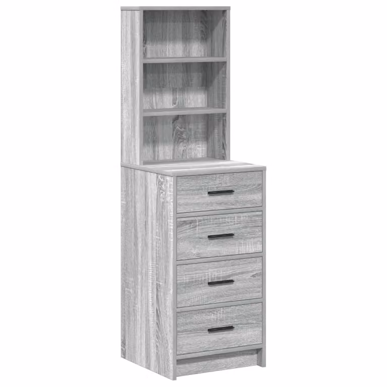 Berkfield Home Grey Sonoma Highboard W/D/H: 40 x 41 x 135 cm