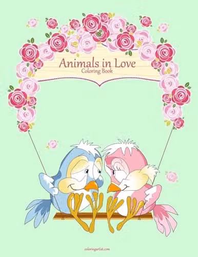 Animals in Love Coloring Book 1: Volume 1 by Createspace, Multicolour Adult Coloring Book