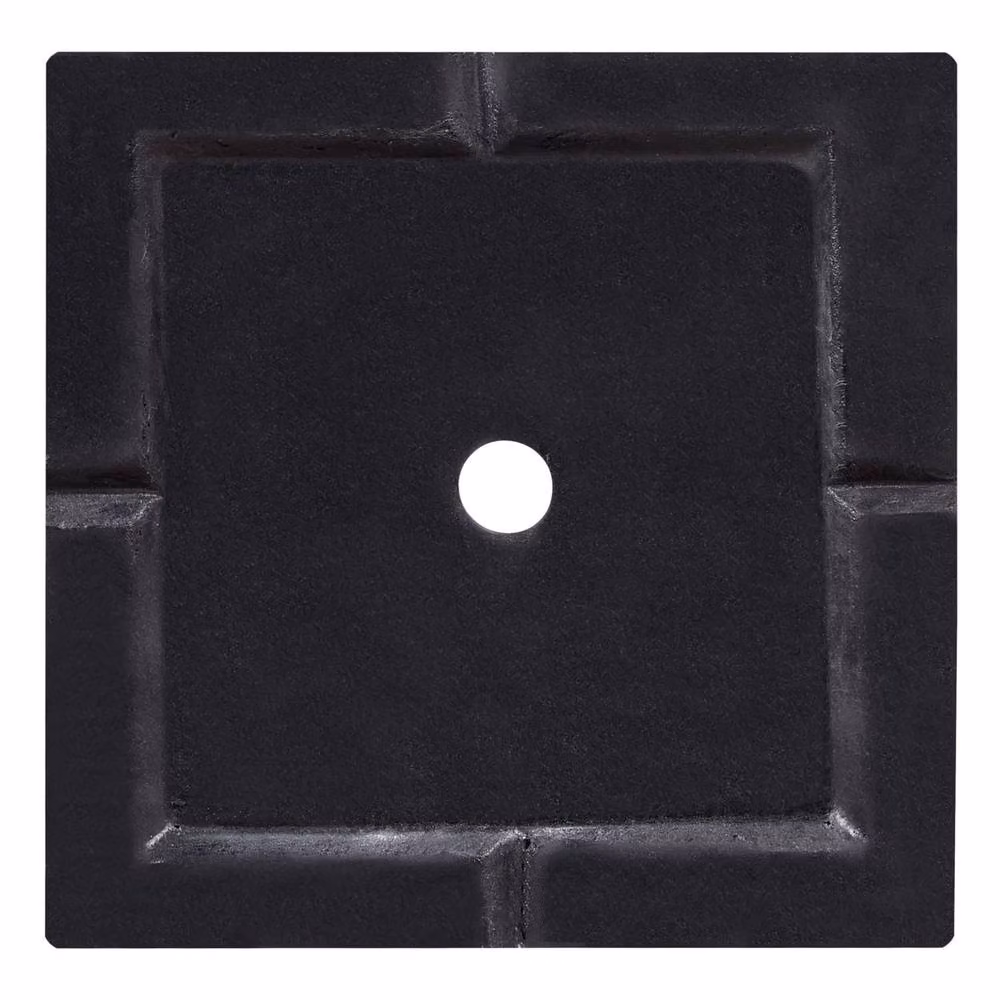 Wyld and Coco Black Fibre Clay Tall Square Planter W/D/H: 40 x 40 x 77 cm – 4