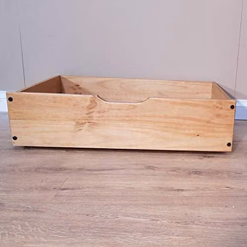 Mercers Furniture Corona Pair of Underbed Drawers, Solid Wood Pine, Brown, W/D/H: 91 x 66 x 25 cm – 3
