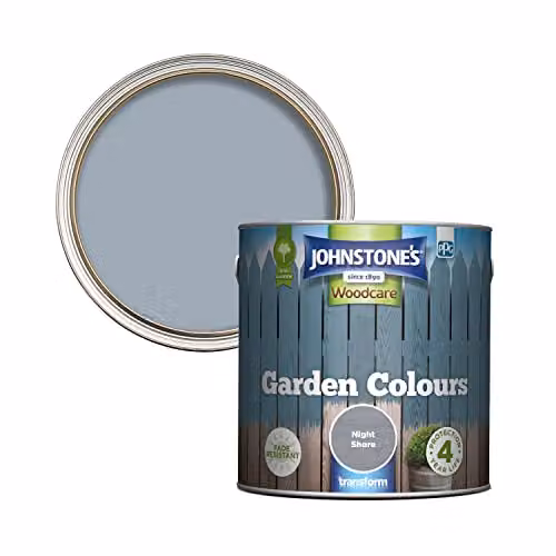 Johnstone's Garden Colours Night Shore Exterior Wood Paint, 2.5L – 2