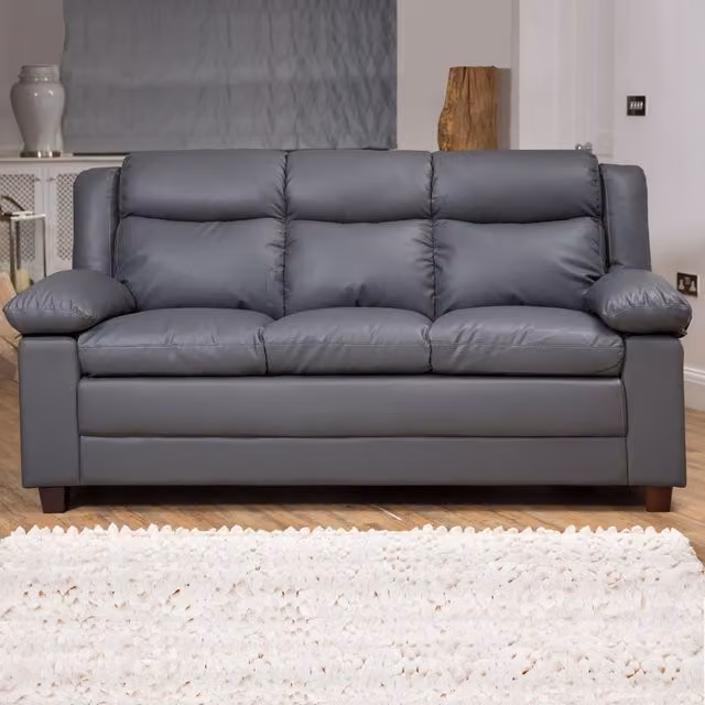 Artemis Home Standish 3 Seat Upholstered Sofa in Grey