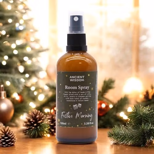 Ancient Wisdom Christmas Fragrance Spray for Home and Pillows, 100 ml, Green and Brown – 2