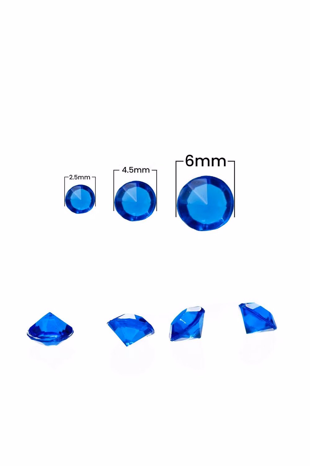Neel Blue Acrylic Rhinestone Table Confetti, 6000pcs Round Blue Table Scatters – 2