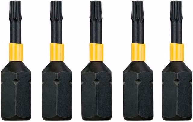 DeWalt Steel Screwdriver Bit Set, Black, Pack of 5 – 1