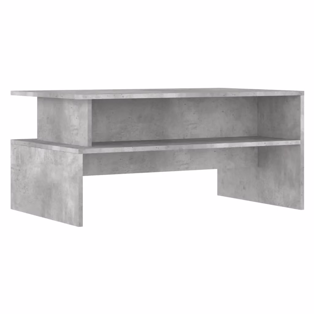 Berkfield Home Concrete Grey Coffee Table in Engineered Wood, W: 90 cm, D: 55 cm, H: 42.5 cm – 2
