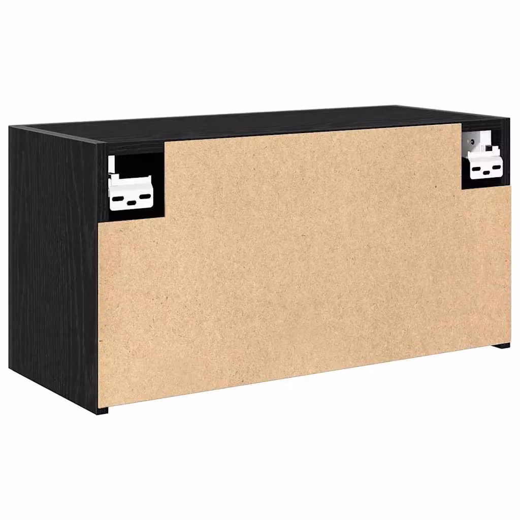 Berkfield Home Black Matt Wall Mounted Bathroom Cabinet W/D/H: 60 x 25 x 30 cm – 5