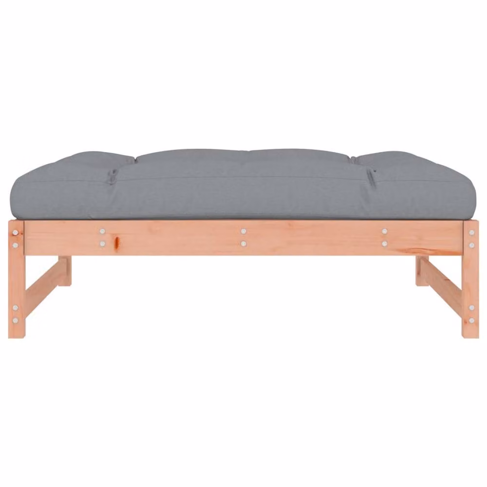 Berkfield Home Garden Footstool in Light Tan Solid Douglas Wood W: 120 cm, D: 80 cm – 3