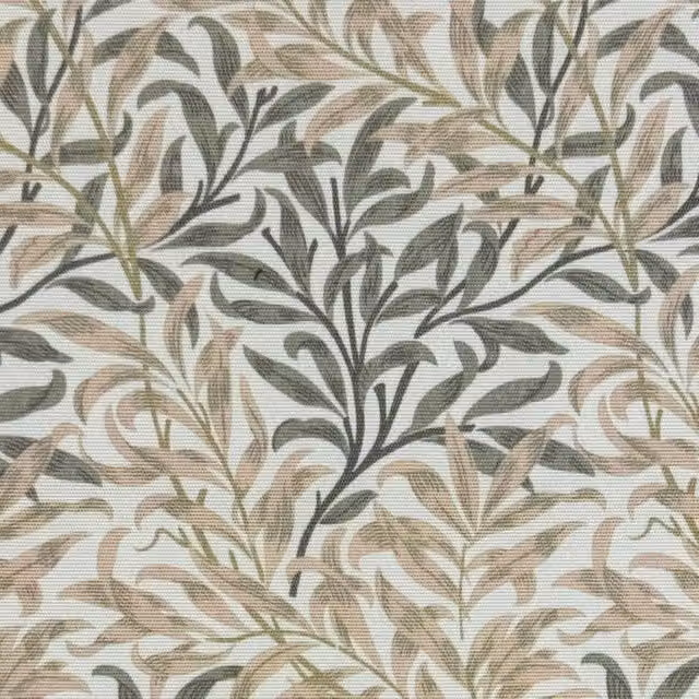 William Morris Willow Boughs Floral Linen Outdoor Fabric in Beige and Multicolour