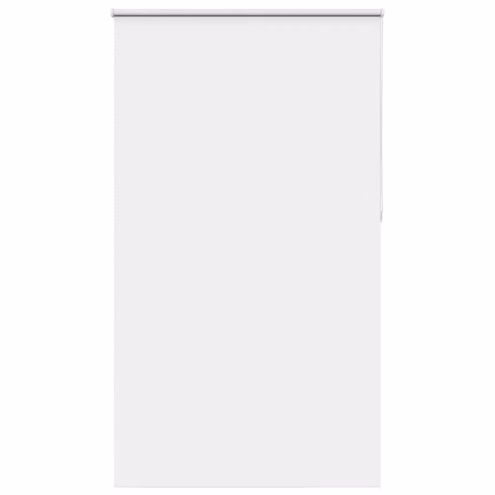 Berkfield Home White Blackout Fabric Roller Blind, W: 125 cm, H: 230 cm