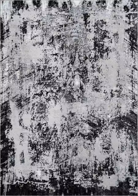 Desire Rugs Serenity Modern Abstract Area Rug in Black, W/D/H: 120 x 170 cm
