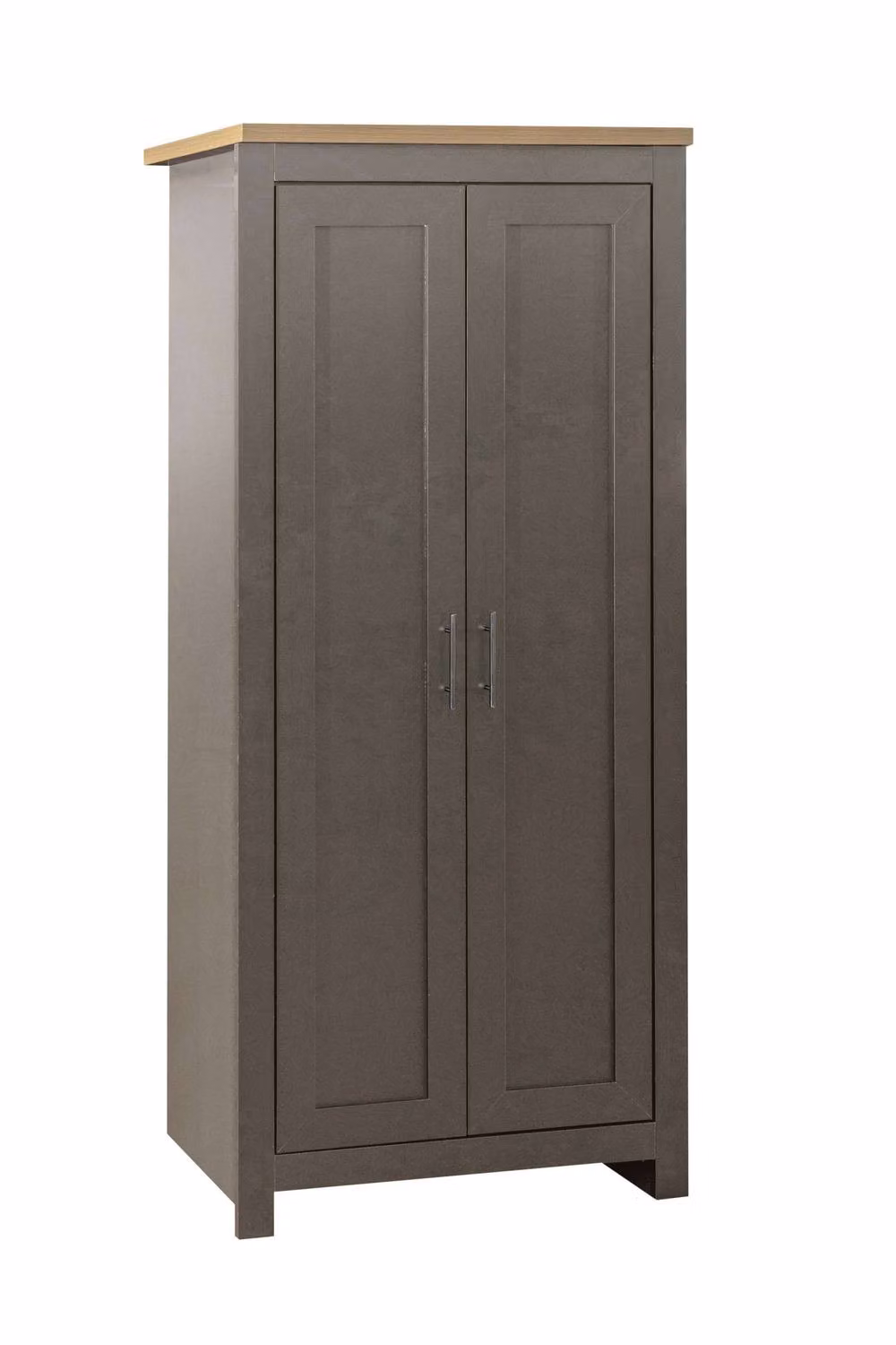 Birlea Highgate Modern 2 Door Wardrobe in Grey and Oak Effect – 4
