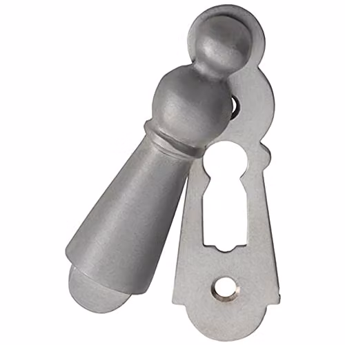 Loops 73mm Large Lock Profile Escutcheon Plate in Silver