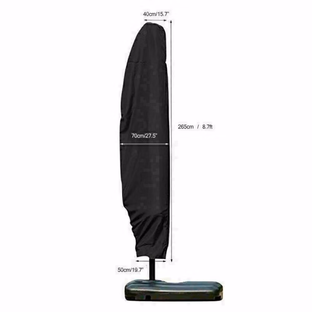 EONLION Waterproof Banana Parasol Cover in Black, 100 cm – 2