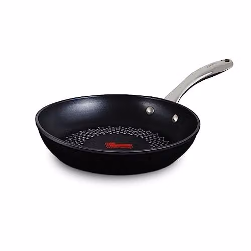 Tower T900300 SmartStart Ultra Forged 24cm Aluminium Non-Stick Frying Pan, Black, Induction Compatible and Oven Safe – 1