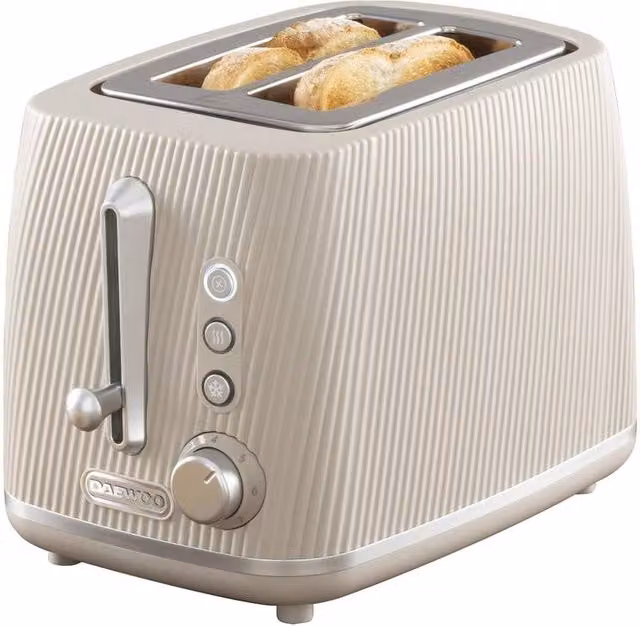 Daewoo Cascade 2-Slice Toaster in Beige