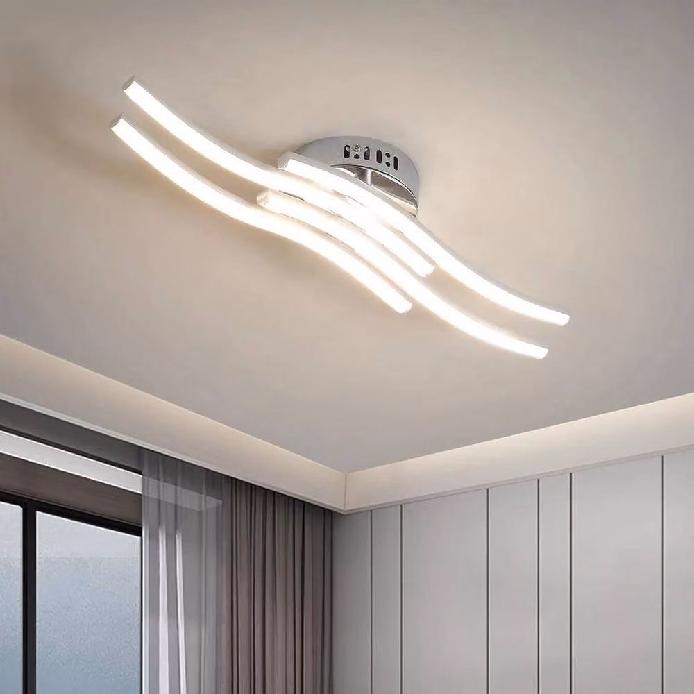 EONLION 24W Modern LED Ceiling Light in Silver and White – 3