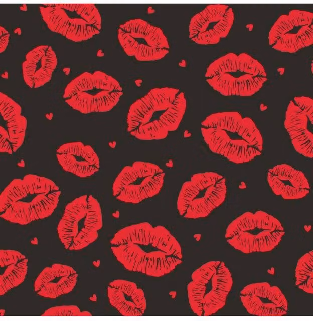 KDMD Red Lips on Dark Tinted Cello Film, Red, W: 80 cm, L: 50 m