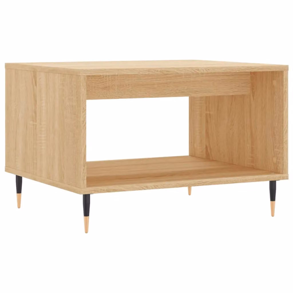 Berkfield Home Sonoma Oak Coffee Table in Brown, W: 60 cm, D: 50 cm, H: 40 cm – 2