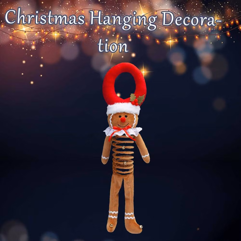 VFM e-Store Christmas Gingerbread Hanging Decoration, Red and Multicolour, H 57 cm x W 23 cm – 3