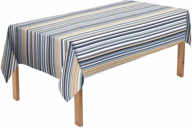 Luxor Living Multicolour Striped Maritime Rectangular Tablecloth, W: 150 cm, L: 215 cm