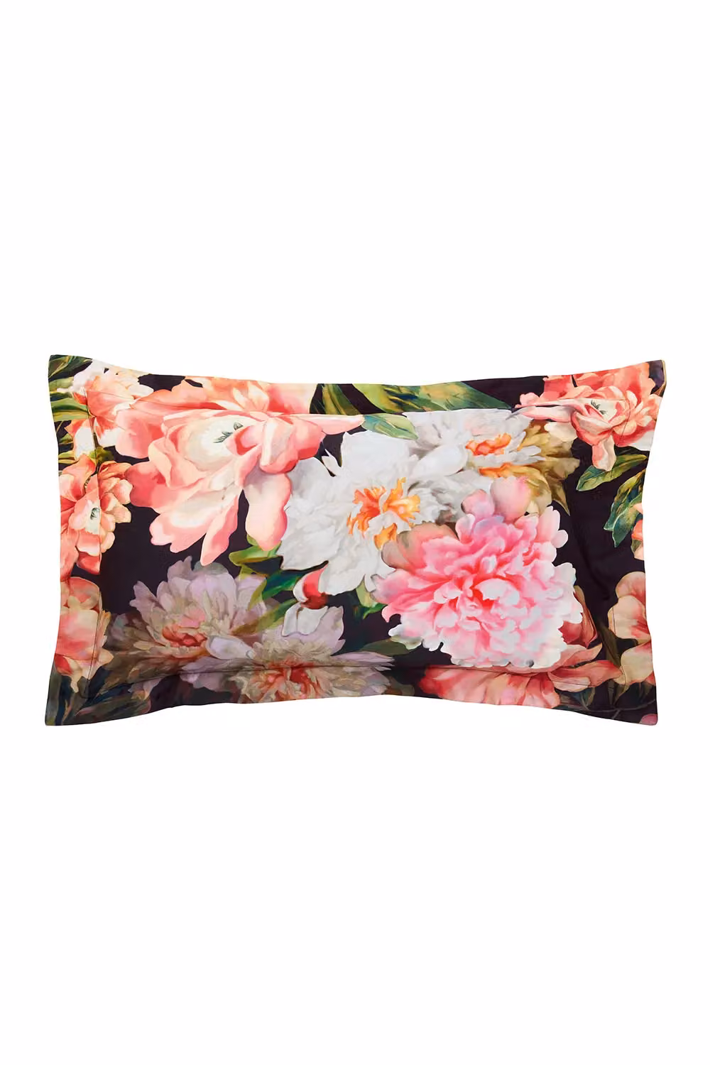 Ted Baker Painted Posy Reversible Cotton Mako Satin Duvet Cover and Pillowcase Set, Blue and Pink, W/D/H: 200 x 220 cm and 140 x 200 cm – 3