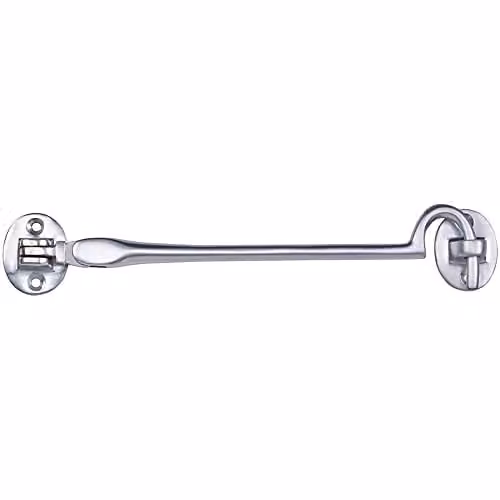 Loops Heavy Duty Cabin Hook and Eye in Satin Chrome