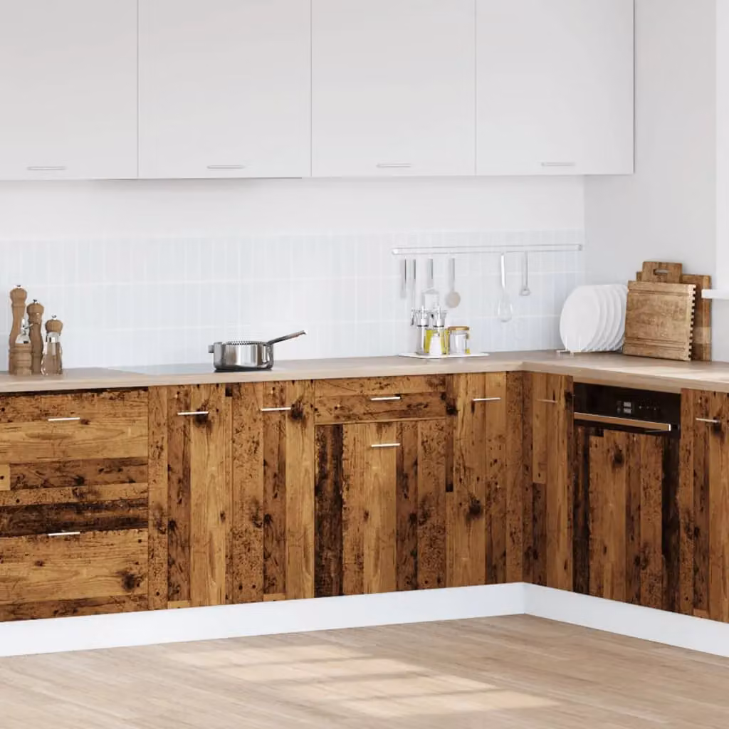Berkfield Home Lyon Drawer Bottom Cabinet in Old Wood Brown, W/D/H: 50 x 46 x 81.5 cm – 2