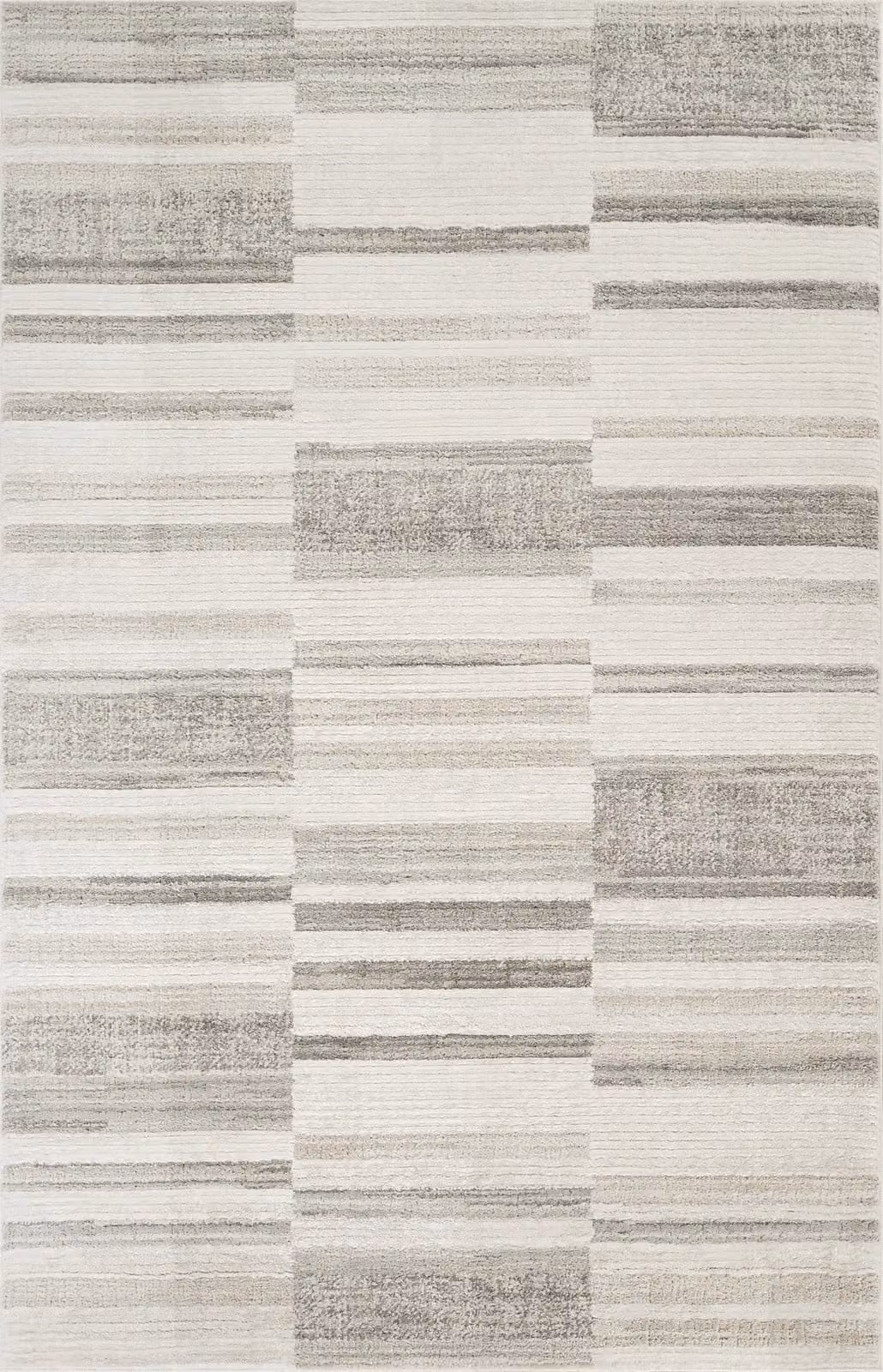 Desire Rugs Mabel Modern Contemporary Patchwork Area Rug in Grey and Beige, W/D/H: 170 x 120 cm – 2