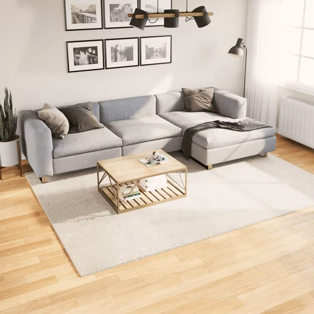 Berkfield Home OVIEDO Short Pile Rug, Beige, W: 200 cm, D: 280 cm – 1