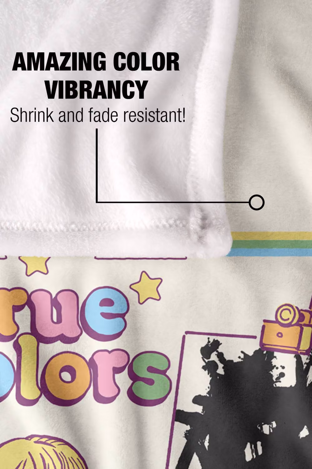 Steven Rhodes Show Your True Colors Multicolour Super Soft Fleece Throw Blanket W/D/H: 152 x 127 cm – 2
